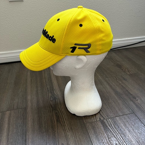 TaylorMade Yellow and Black Hat with Embroidered Logo - Picture 2 of 9
